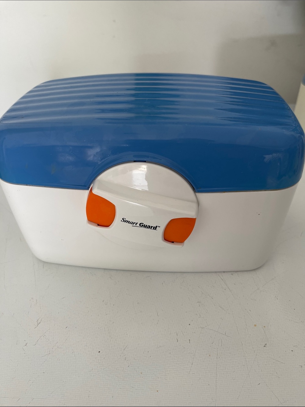 Smart Guard Blue & White Plastic Storage Case safety for children